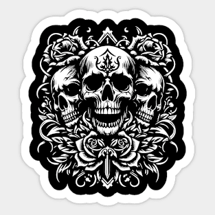 Skull Tattoo Sticker